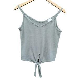 Livi by Olivia Ray Mint Green Crop Top Tie Front Sleeveless Beach Costal S